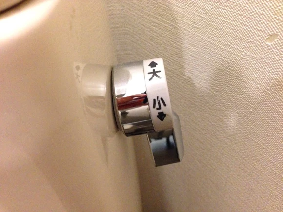 大と小の洗浄を使い分ける