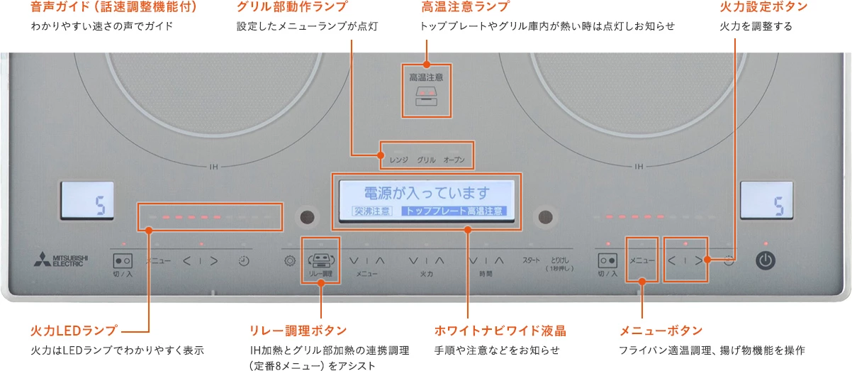 RE-321SR_初めて使う人にも分かりやすい快適な操作性