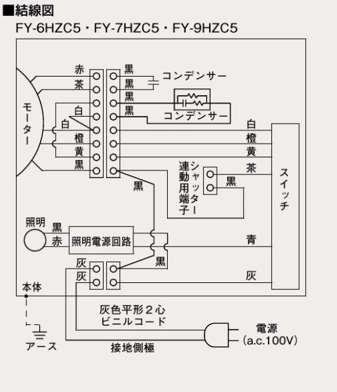 FY-7HZC5-S_結線図